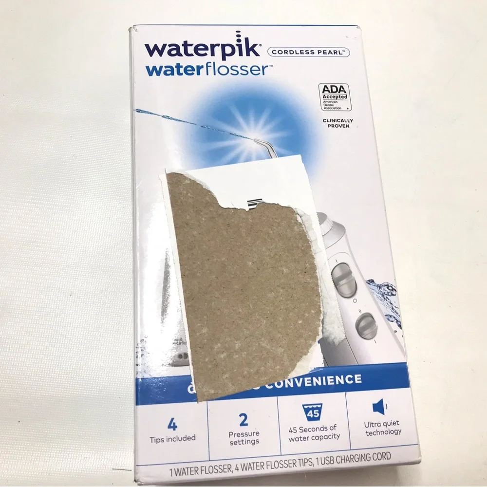 New Waterpik Cordless Pearl Rechargeable Portable Water Flosser for Teeth, Gums - Picture 7 of 7